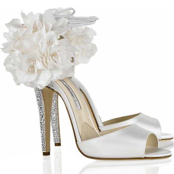 🇺🇸🇺🇦Signed by Brian Atwood Aurora bridal sandals - Picture 2 of 9
